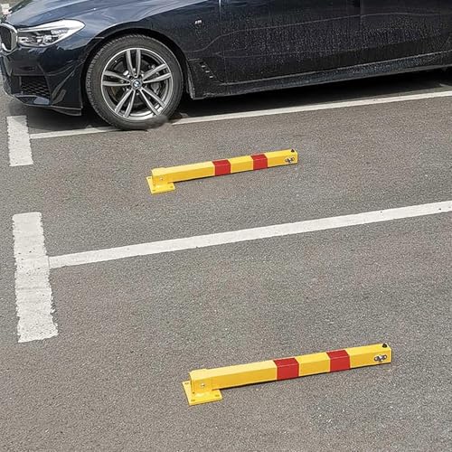 Bornes de sécurité en acier jaune haute visibilité pour voies de circulation - 7
