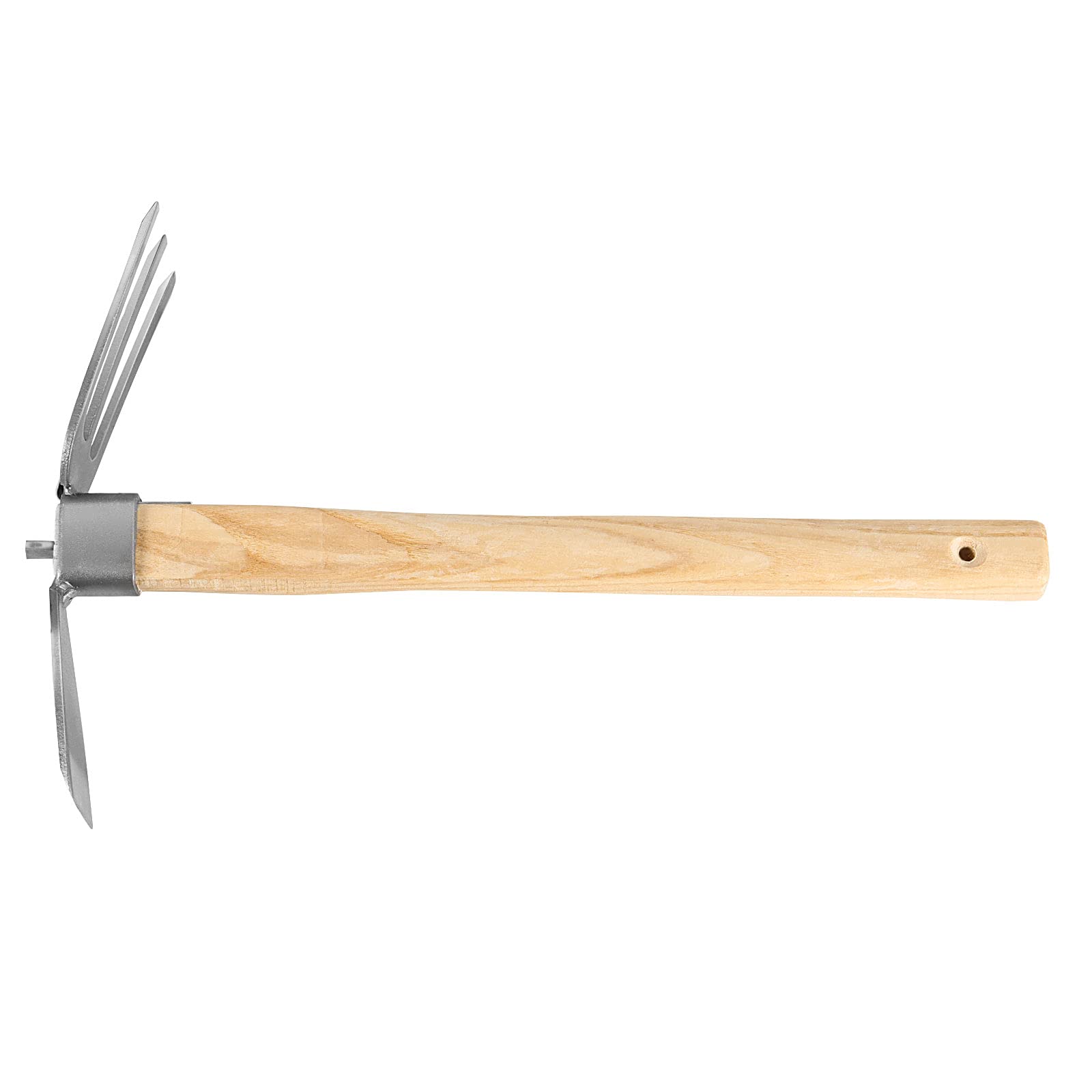 SENJEOK 2 pezzi di zappe e coltivatore a mano Tiller, Heavy Duty a doppia testa, strumento da giardino con lama in acciaio al carbonio per allentare, diserbo e scavare