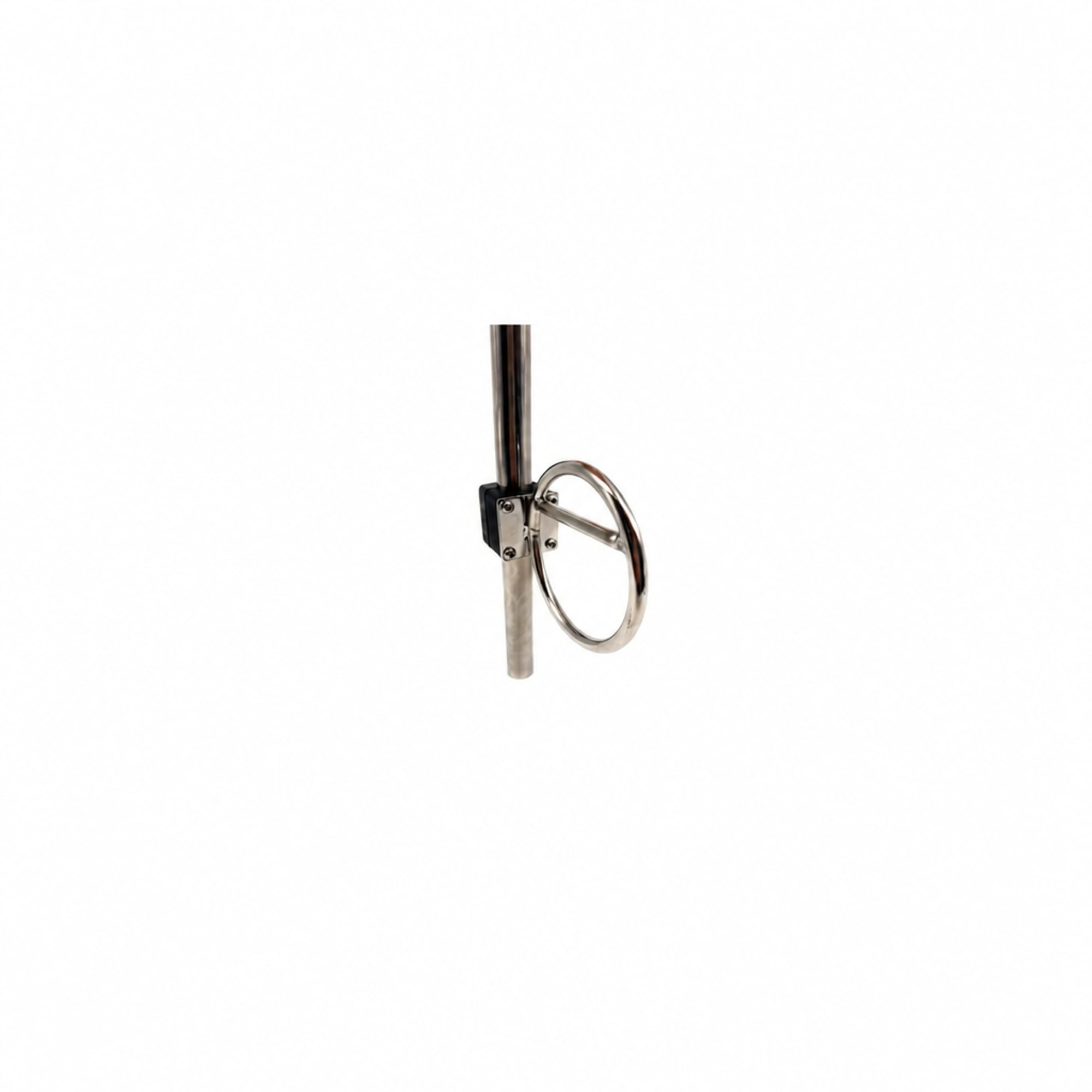 ARBO-INOX Spinnakerbaum Halter V4A Edelstahl – Verstellbare Relingbefestigung – Passend für 25 mm Relingrohr