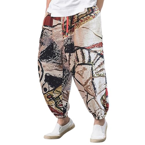 Pantalon harem homme ample contre la chaleur vêtement léger et confortable