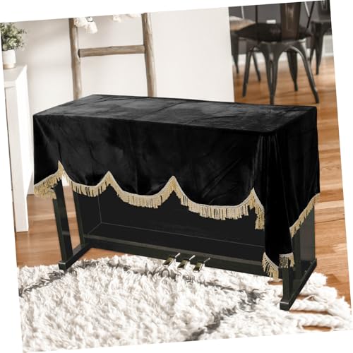 Housse de piano velours doré Levemolo couverture clavier