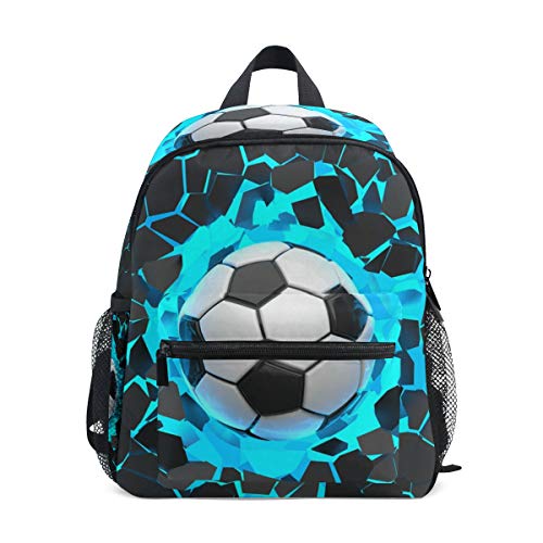 CPYang mochila deportiva para niños con diseño de balón de fútbol