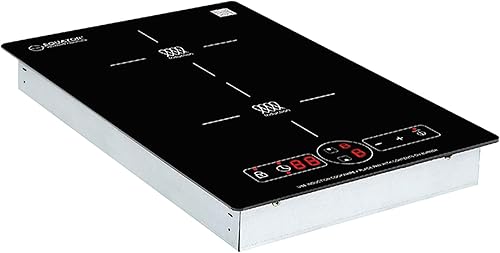 Miniatura 7 de Equator 13" vertical 2-BURNER Induction cootop 9 POWER incorporadoFreestand 110V