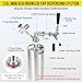 MRbrew 128oz Mini Beer Keg Growler Mini Kegerator - Portable Draft Beer Dispenser System, Pressurized Stainless Steel Beer Growler Tap with CO2 Regulator & Beer Tap for Fresh Beer, Home Bar Party&Gift