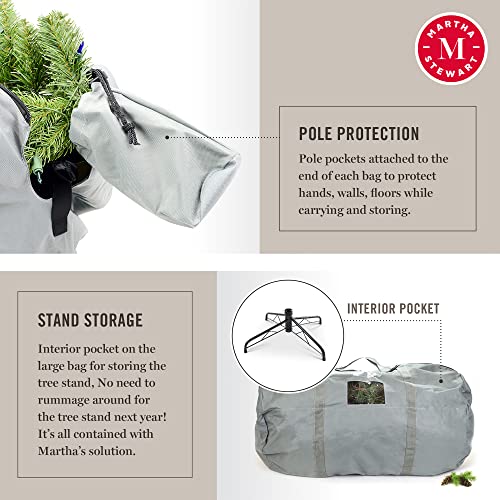 Martha Stewart Christmas Tree Storage Bag Set, 5 Foot, Grey (34854) #TOP5