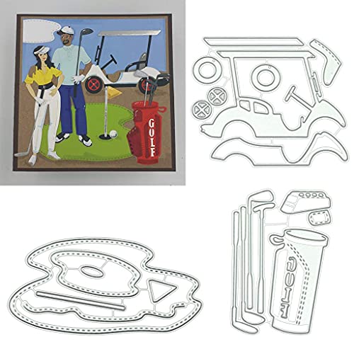Golf Tools Metal Die Cuts,Cutting Dies for Card Making Clearance,Embossing