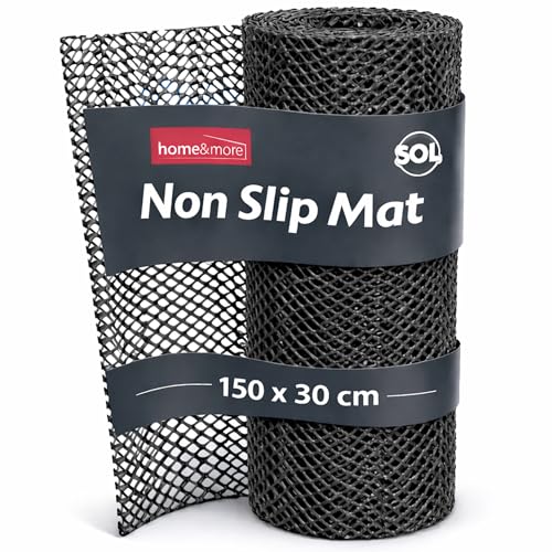 Image of SOL 1pk Non Slip Matting Roll 150cm x 30cm Cut to Size Anti Slip Rug underlay for Carpets Runners Mats Floor Grip Liner for Home Office Drawers Shelves Cushioning Surface Protection Stability