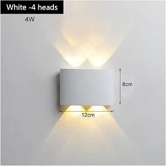Led Wall Lamp Outdoor Waterproof Up and Down Luminous Lighting Garden Decoration AC85-265V Wall Lights for Bedroom Living Room ,Porch