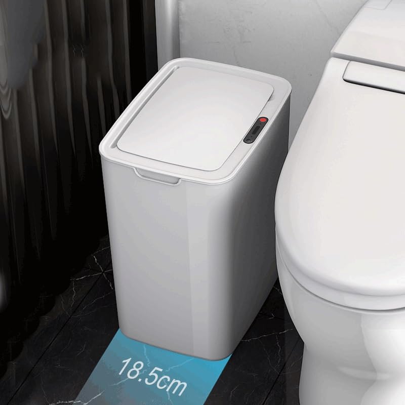 yghlh Kitchen Trash Bin Bathroom Touch Trash Can in The Toilet Smart Bucket Waste Bins Dustbin Smart Kitchen 2