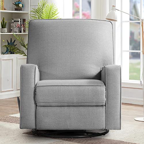 Ashomeli Swivel Glider And Recliner Chair,Swivel 360°,Water Repellent & Stain Resistant (Gray) #TOP2