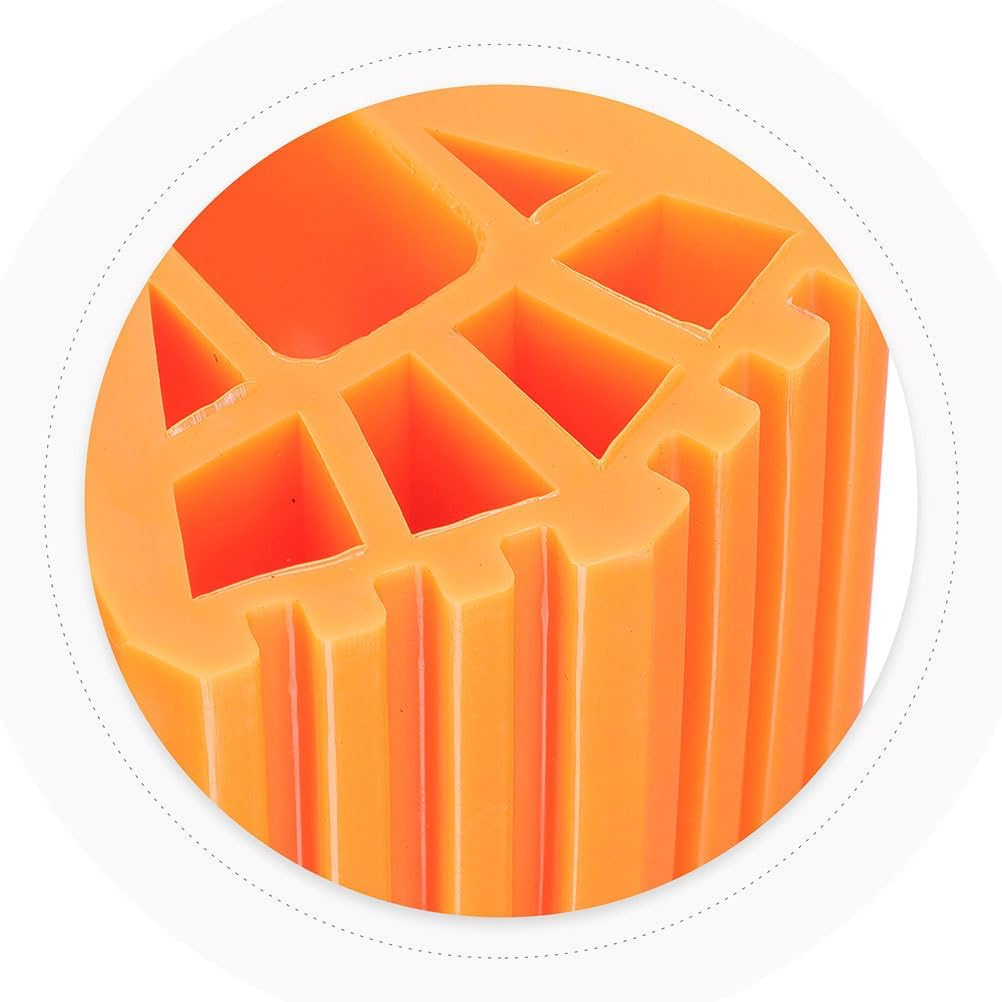 8pcs Ladder Protection Mats: Non-Slip Rubber Step Ladder Legs Feet Replacement Pads Caps for Floor Safety Projects Accessories