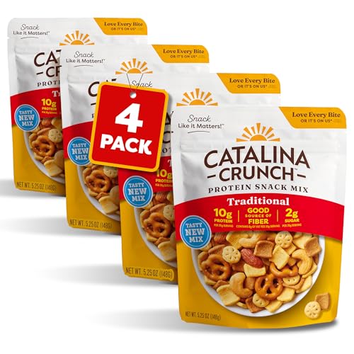 Image of Catalina Crunch Protein Snack Mix, Traditional, 5.25 oz Bag (Pack of 4)