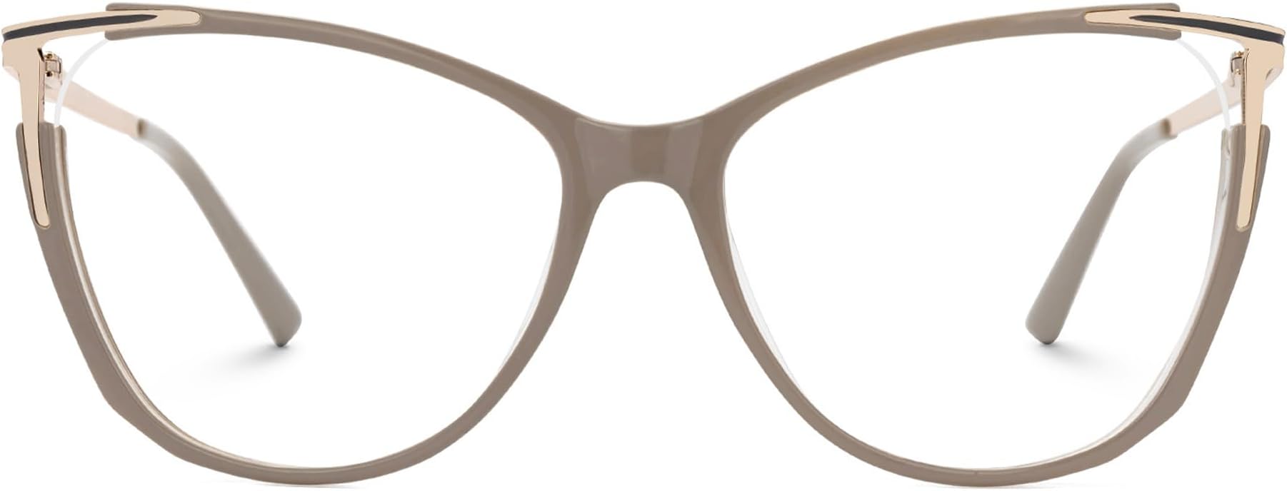 Zeelool Glasses Frame for Women, Cat Eye Eyeglasses Eyewear with Clear Lenses