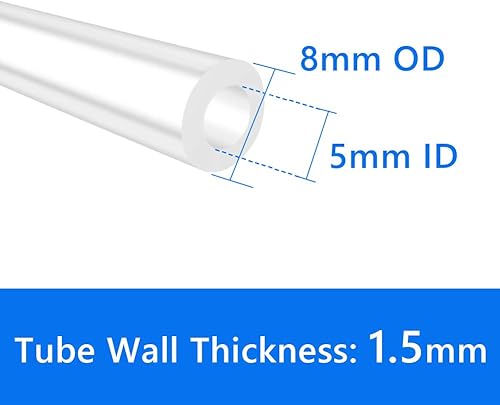 Miniatura 2 de Quickun - Tubo de silicona pura tubo de grado alimentario para alta temperatura, manguera de silicona pura para cerveza casera, línea de cerveza,