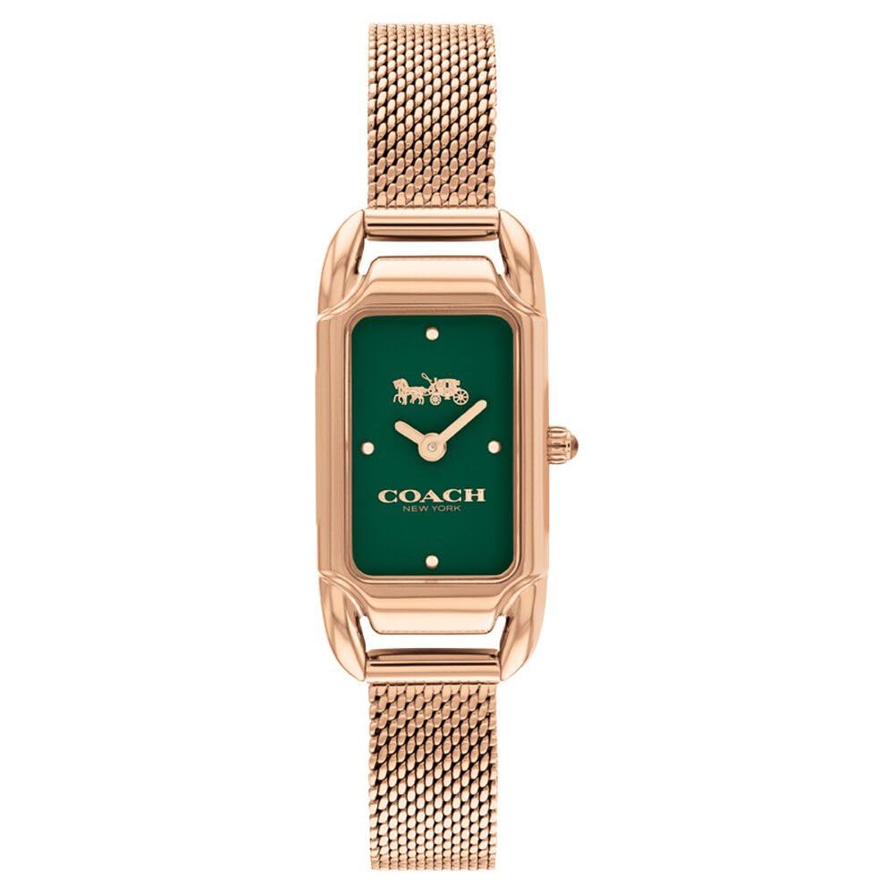 COACH Quartz Analog Green Dial Stainless Steel Strap Watch for Women-NECO14504034W (B0BS443TV6) Amazon Price History, Amazon Price Tracker
