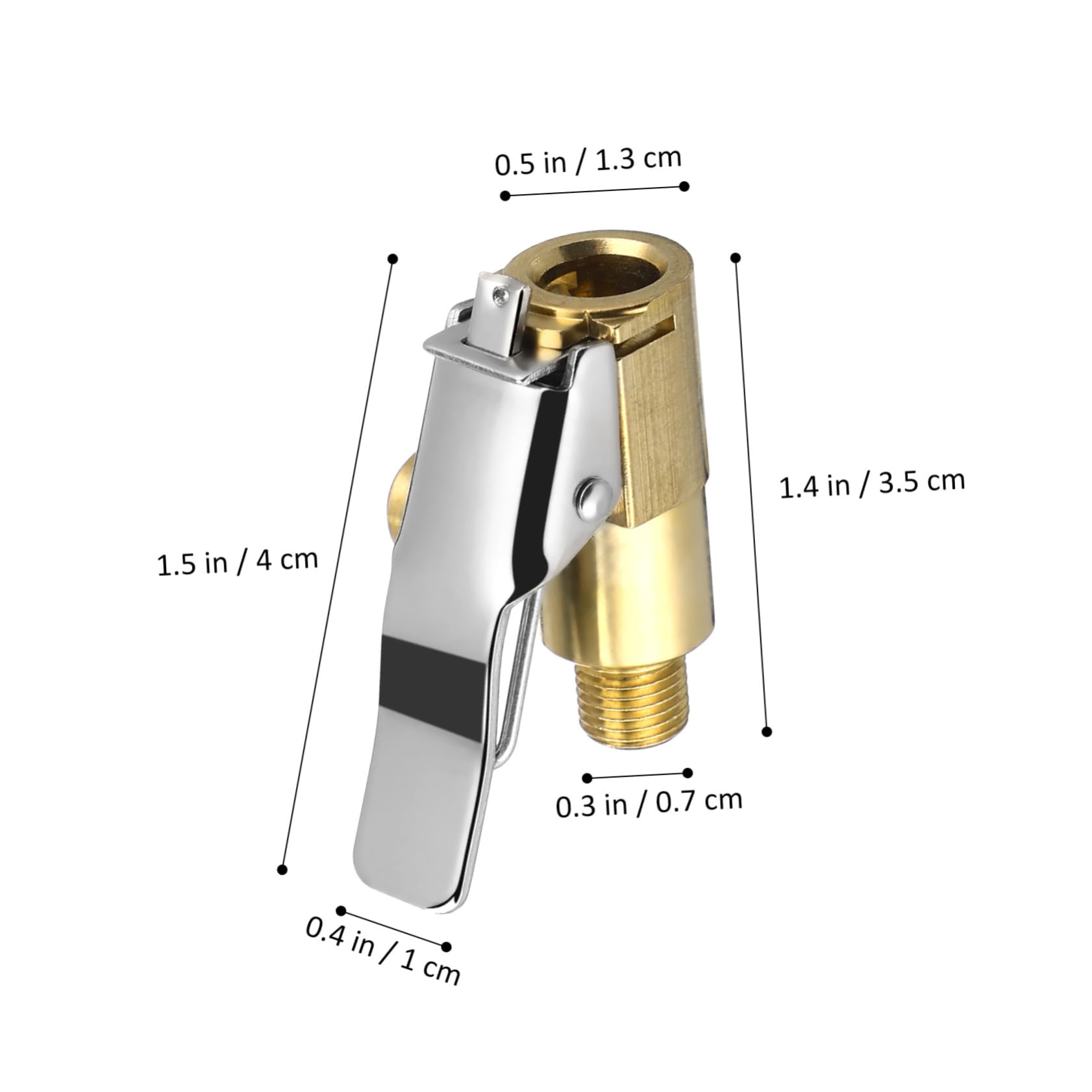PLAFOPE Tire Chuck Kit 2pcs Car Air Compressor Inflator Chuck Tire Pump Adapter for Vehicles