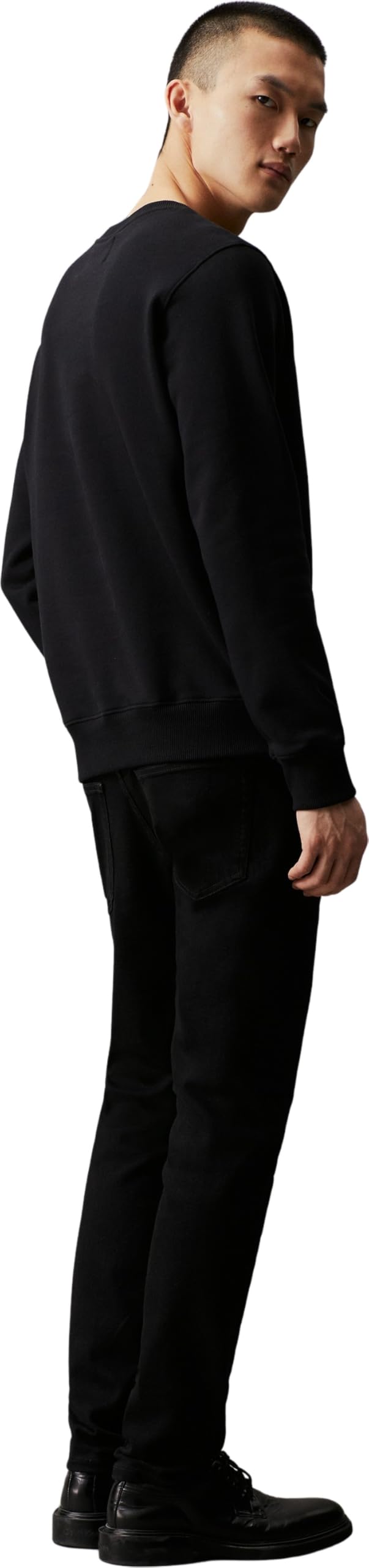 Calvin Klein Sweat-Shirt Homme Core Monologo sans Capuche