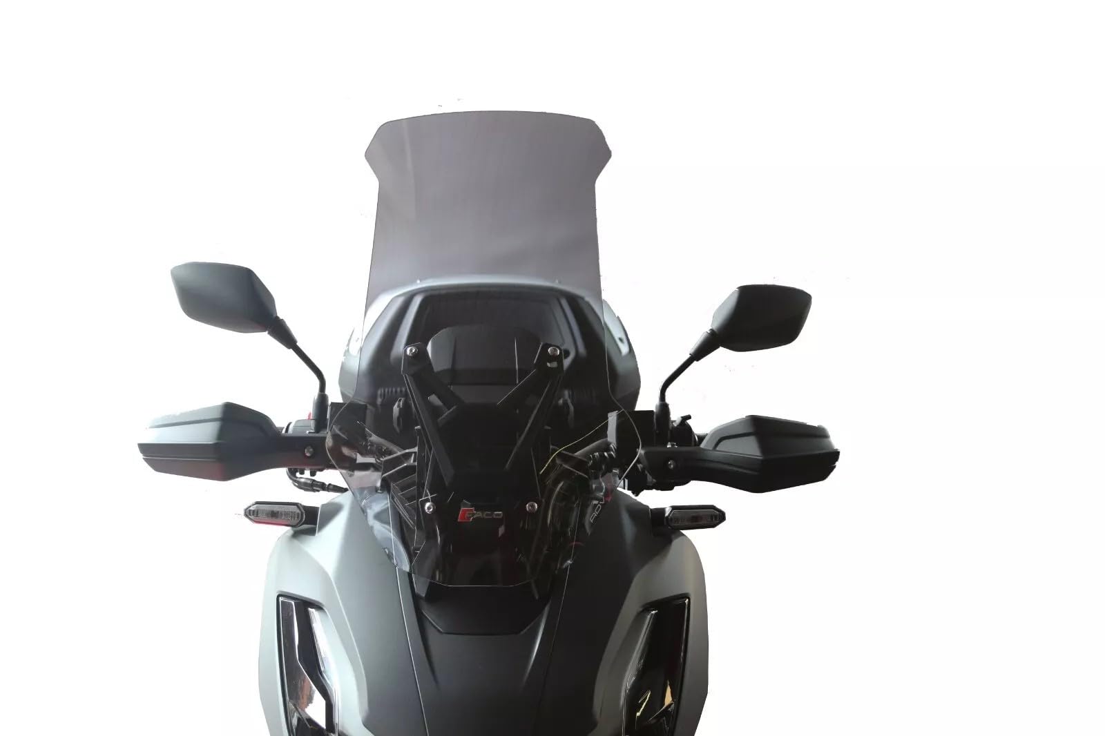 CUPOLINO COMPATIBILE CON HONDA ADV 350 (2022) FUME' CHIARO PIU' ALTO DI MM 16 DELL'ORIGINALE cod. 29201 misure H.640xL.350 SPESSORE 4MM. SI MONTA CON BULLONERIA ORIGINALE