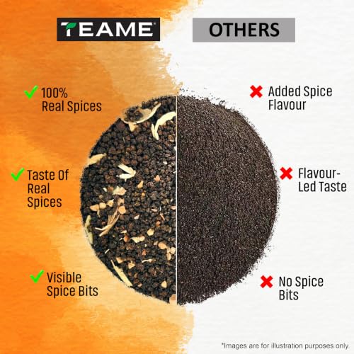 Image of TE-A-ME Indulge Masala Tea, 100 Bags (Pack of 2) | Masala Chai | Black Tea Bags 200 pieces