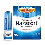 Nasacort, Children's Allergy 24HR Nasal Spray NonDrowsy AlcoholFree 60 Sprays, Blue, 0.37 Fl Oz