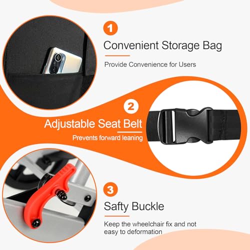 Weyral Super Lightweight (Only 19Lbs) Portable Transit Travel Wheelchair thumb #4