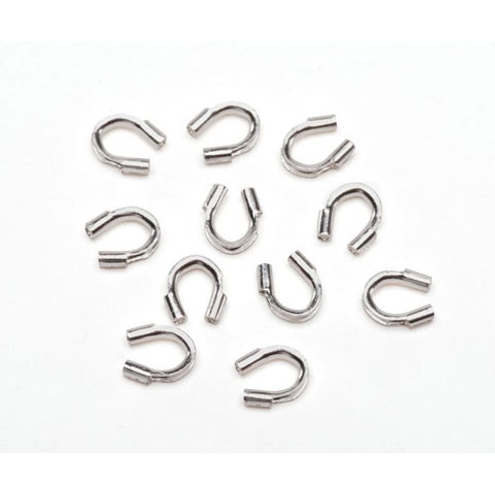 Evita roturas en tus collares con Wire Guardian .022" en baño de plata, pack de 20