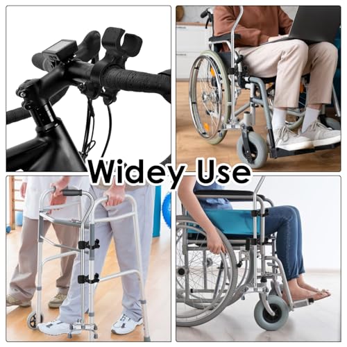 Prasacco 2 Stück Stockhalter für Rollator Krückenhalter Stockhalter Rollator Elektromobil Gehstock Halterung Gehstützenhalter für Mobilitätsroller Drive Rollstuhl Walker Rollstuhl
