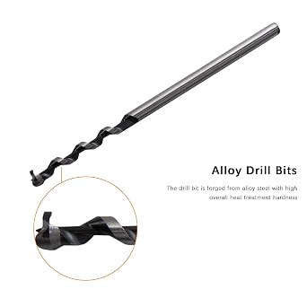 Woodworker 1/2 Inch Mortise Chisel & Bit Set, Square Hole Drill Bits Mortising Chisel Set
