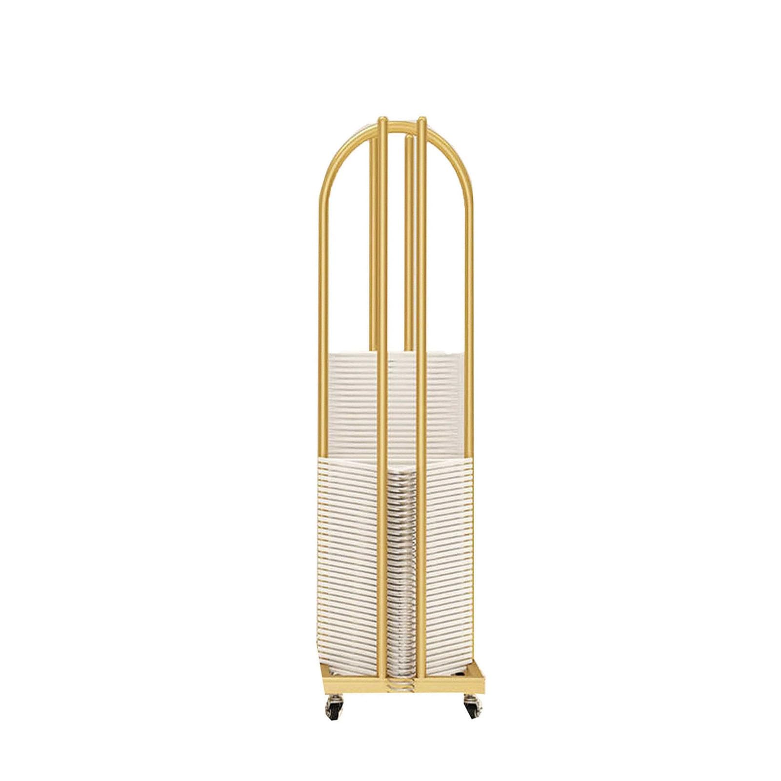 Carrito organizador 2 en 1 portátil con estante de ropa para tiendas