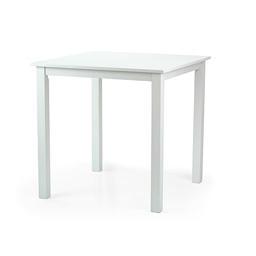 Wickerix Dining Square Kitchen Table Contemporary Design Solid Wooden in