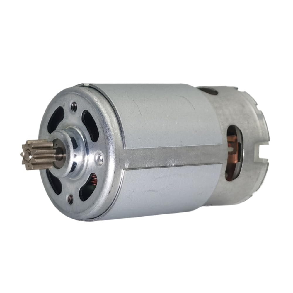 RS550 18V 9 Teeth (Φ7.9mm) DC Motor Replacement, 9.6-25V 9-15 Teeth 25000 RPM Brushed High Torque Motor for Cordless Drill