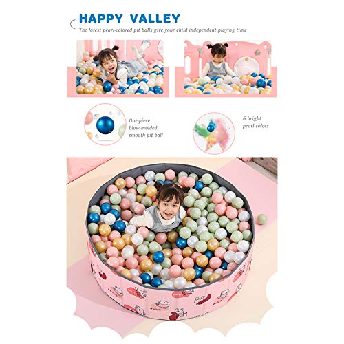 STARBOLO Ball Pit Balls - Pearl 6 Color BPA&Phthalate Free Non-Toxic Crush Proof Play Balls Soft Plastic Balls for 1 2 3 4 5Years Old Toddlers Baby Kids Birthday Pool Tent Party (2.16inches,100pcs). - Thumbnail 3