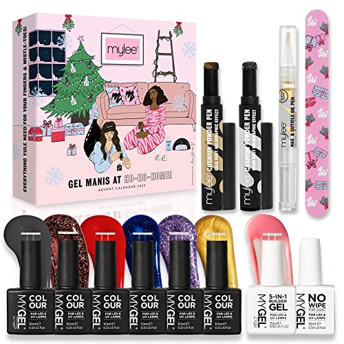 MyGel von MYLEE Gel-Nagellack Adventskalender - UV/LED Nail Art Maniküre Pediküre für den Professionellen Einsatz im… – Bild 5