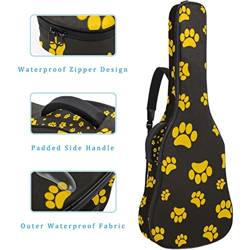 Hondank Housse de transport étanche pour guitare avec bandoulière réglable Motif chats assis Marron, Multicolore 09, 42… - Les Beatles, Paul McCartney, John Lennon, RIngo Starr, George Harrison Hondank Housse de transport étanche pour guitare avec bandoulière réglable Motif chats assis Marron, Multicolore 09, 42… – Image 5