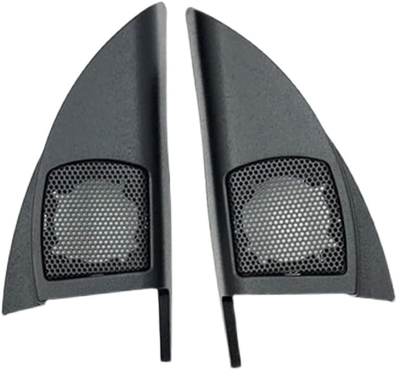 1 Pair Car Front Left and Right Door Tweeters Triangle Speakers Cover Panel Trim Frame Mount for Honda City 2008 09 10 11 12 13