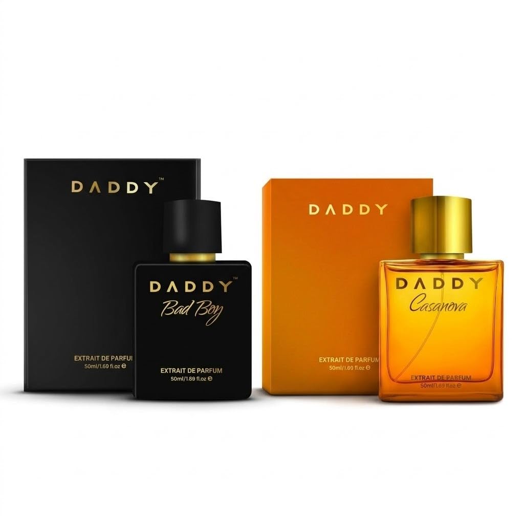 Daddy Premium Perfume Combo for Men | Bad Boy & Casanova Extrait De Parfum | Long Lasting Luxury Fragrance Set (Pack of 2 x 50ml)-image-9