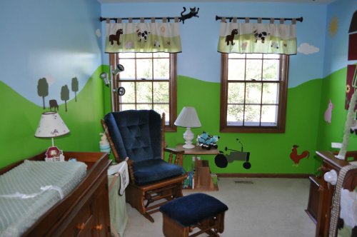 Tractor Stencil For Painting A Farm Mural On A Kids Room Wall #TOP3