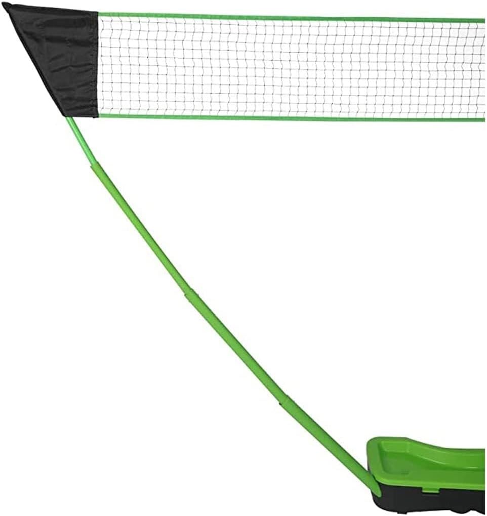 Complete Badminton Set with Portable Net, 2 Rackets, Shuttlecocks, Folding Volleyball Tennis Net for Outdoor Courtyard, Beach, Park (Red) (Red)