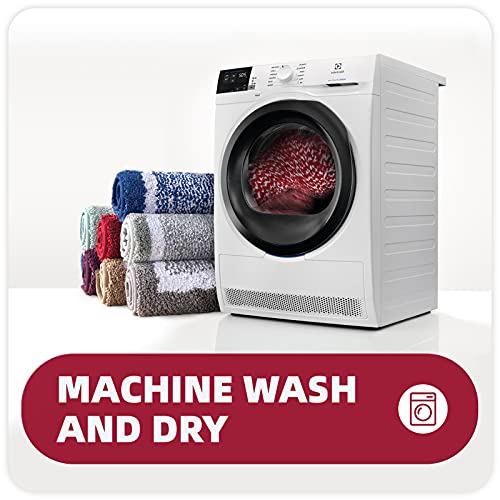 Color G Bathroom Rug Mat, Ultra Soft And Water Absorbent Bath Rug, Bath Carpet, Machine Wash/Dry, For Tub, Shower, And Bath Room (16"X24",Red And White) #TOP4