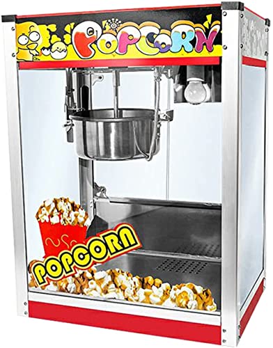 ksamwjf 1400W Kommerzielle Popcornmaschine, fettarme Heißluftautomatische Popcornmaschine/kein Öl für Partykino DIY…