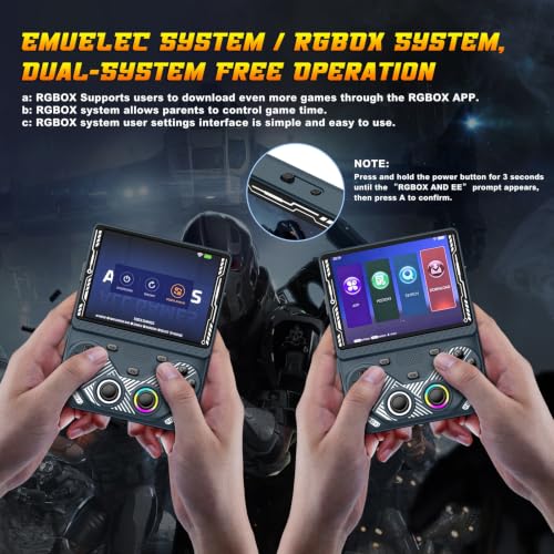 Image of RG43V Pro Retro Handheld Game Console, 4.3 Inch IPS Screen, Portable Open Source Dual System with RK3562 CPU,with 64GB TF Card, Support WiFi Networked Fighting, HDMI TV Output(Glazed 64GB)