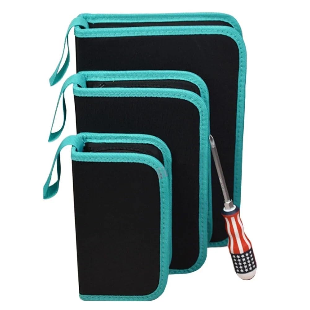 Skrzynki narzędziowe Torba narzędziowa Oxford Cloth Toolkit, zestaw naprawczy, torba na narzędzia, wodoodporna torba narzędziowa Organizer na narzędzia(Orange PU,S)