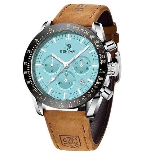 Montre à quartz BENYAR homme tendance étanche et chronographe de sport chic