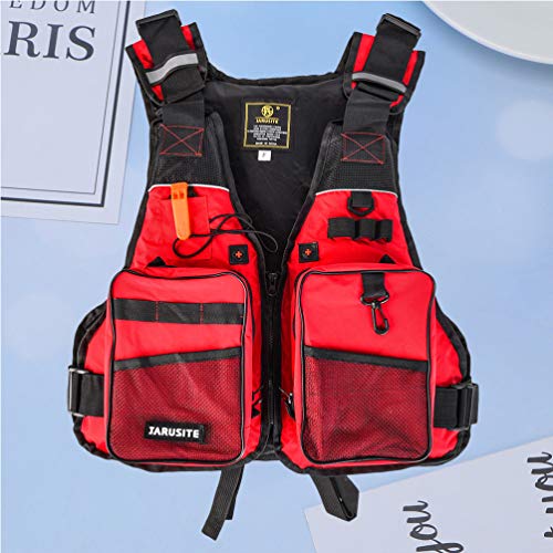 Colete de pesca com mosca BESPORTBLE, colete salva-vidas, multifuncional e respirável para natação,