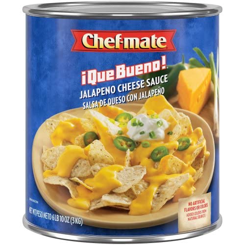 Nestle Chef-mate Que Bueno Salsa de queso jalapeño, 106 onzas 6 por caja.