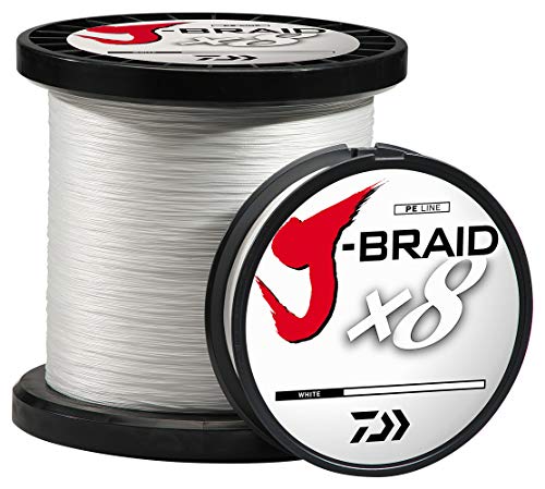 J-BRAIDX8, Bulk, White, Mono Dia.= 25lb.