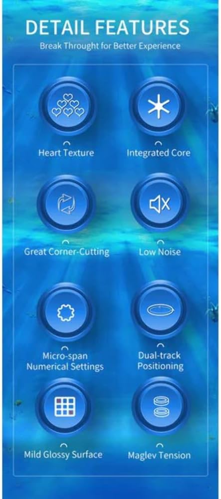 Graphic illustrating key features of the HaiTun Waverider speed cube