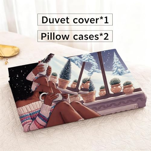 Housse de couette 240x260 facile à border avec fermeture éclair