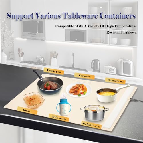 Saphe Electric Warming Tray - Portable Food Warmer with 3 Temp Settings - Image 3