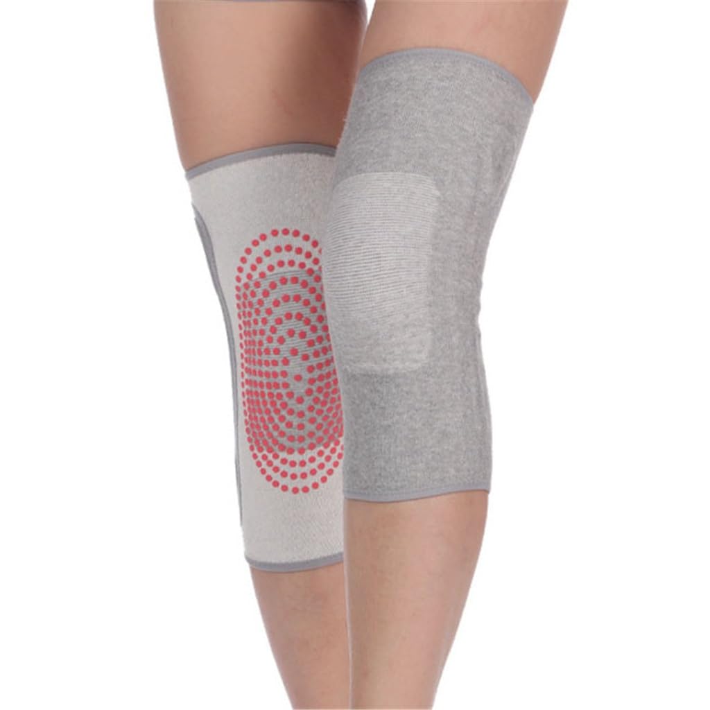 Warm Knit Knee Pads Heating Cold Leg Cover Sports Men's Protection Gear(M code)